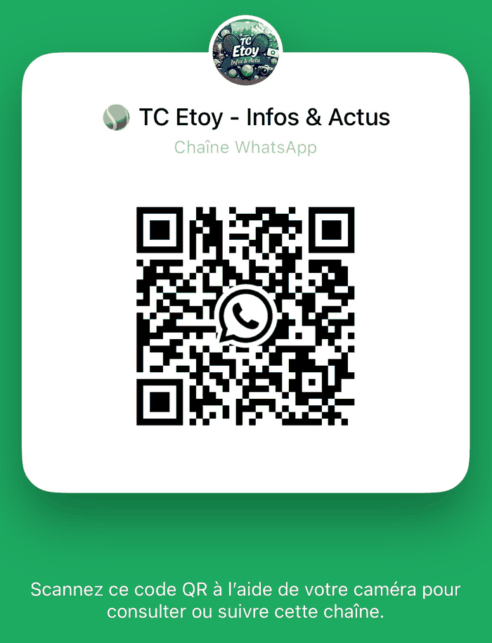 Code QR de la chaîne WhatsApp « TC Etoy - Infos & Actus »
